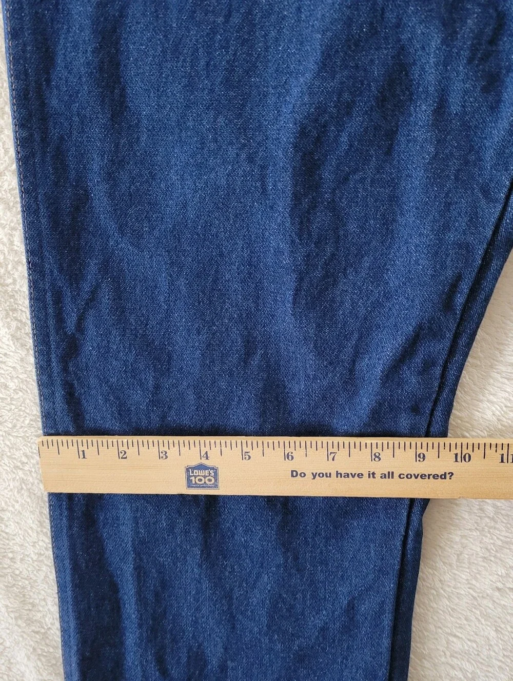 Wrangler Jeans 13MWZ Cowboy Cut Mens Size 36 x34 Blue Orange Stitch Cotton Heavy